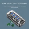 ORICO F4U 4-Port USB 3.0 HUB 5Gbps Fast Transmission with LED Light - 4