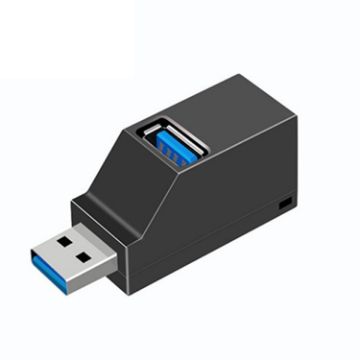 Portable Mini USB Hub: 2x USB 2.0 + 1x USB 3.0 with Lanyard - 1