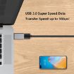 Magenta Aluminum Alloy USB-C 3.1 Male to USB 3.0 Female Adapter - 5