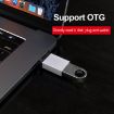 USB-C 3.1 Male to USB 3.0 Female Adapter, Aluminum Alloy, Silver - 6