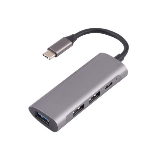 T-811 4 in 1 USB-C Hub: 3 USB 3.0 + USB-C Ports Docking Station - 1