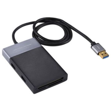 6-in-1 Multi-Function Card Reader: Dual USB 3.0, XQD, CF, TF, SD - 1