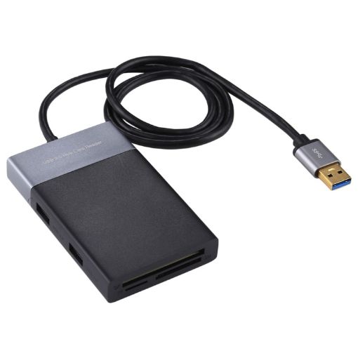 6-in-1 Multi-Function Card Reader: Dual USB 3.0, XQD, CF, TF, SD - 1