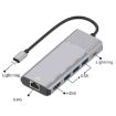 6 in 1 Multifunctional HUB: 8 Pin to RJ45, HDMI, Charging, 3 USB Ports - 3