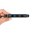 High Speed USB 3.0 to USB-C HUB with Switch - 4 Ports, Black - 2