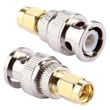 BNC Male to SMA Male Connector 2 PCS - 1