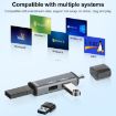 ADS-302C 3 In 1 Multi-function Type-C/USB-C HUB Docking Station Silver - 7
