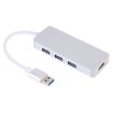 4 in 1 USB 3.0 Hub with HDMI Adapter - Silver, 3 USB Ports - 1