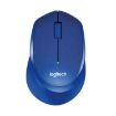 Logitech M330 Wireless Optical Mute Mouse with Micro USB Receiver - Blue - 1