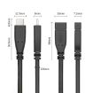 USB 3.1 Type-C Male to Female Gen2 Adapter Cable, 1m Length - 5
