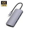 UC912 4K 30Hz USB 3.0 + 2 USB 2.0 to USB-C Multifunctional HUB Adapter - 1