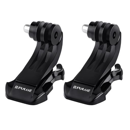 PULUZ J-Hook Buckle Mount Set for Action Cameras - 2 PCS (Black) - 1
