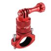 PULUZ Red 360 Bike Handlebar Mount for GoPro, Insta360, DJI Cameras - 2