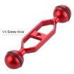 PULUZ 5.0" Aluminum Alloy Dual Balls Arm, 25mm Ball Diameter (Red) - 3