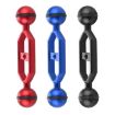 PULUZ 5.0" Aluminum Alloy Dual Balls Arm, 25mm Ball Diameter (Red) - 6
