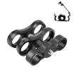 PULUZ Dual Aluminum Alloy Clamp for Underwater Arm System - Durable & Reliable - 1