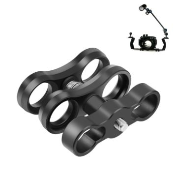 PULUZ Dual Aluminum Alloy Clamp for Underwater Arm System - Durable & Reliable - 1