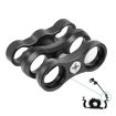PULUZ Dual Aluminum Alloy Clamp for Underwater Arm System - Durable & Reliable - 3