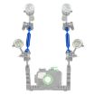 PULUZ 5" Carbon Fiber Floating Arm, 13cm Length, 20.8mm Diameter, Blue - 6