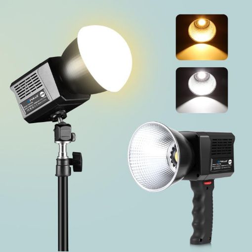 PULUZ 60W Studio Video Light, 2500K-6500K Dual Color Temp, Black - 1