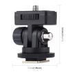 PULUZ 1/4" Screw Thread Cold Shoe Tripod Mount Adapter - 3