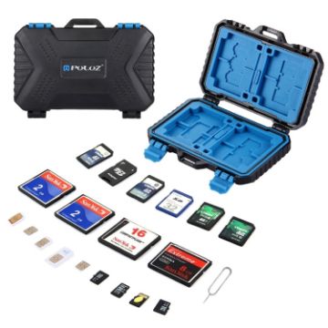 PULUZ 27 in 1 Memory Card Case for CF, SD, TF, SIM Cards - US Warehouse - 1