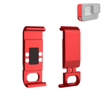 PULUZ Red Metal Battery Cover for GoPro HERO13/12/11/10/9 Black - 1