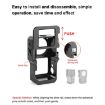 PULUZ CNC Aluminum Alloy Cage Black for DJI Action 2 - 4