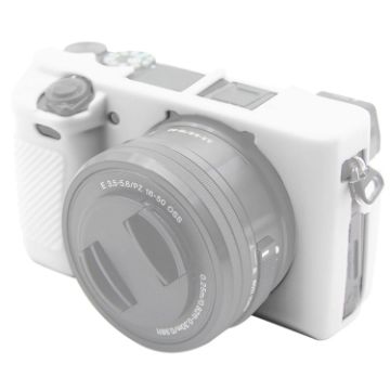 PULUZ White Silicone Case for Sony ILCE-6300/A6400 Protective Cover - 1