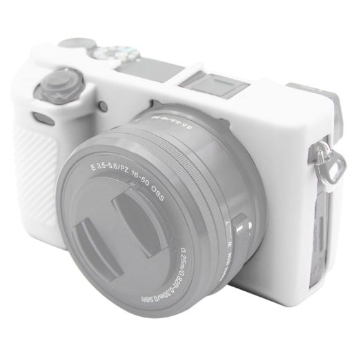 PULUZ White Silicone Case for Sony ILCE-6300/A6400 Protective Cover - 1