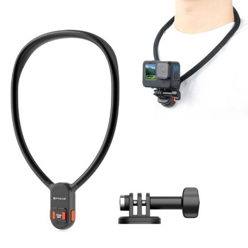 PULUZ Lazy Neck Bracket Magnetic Quick Release POV Mount - Black - 1