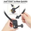 PULUZ Lazy Neck Bracket Magnetic Quick Release POV Mount - Black - 4
