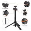 PULUZ Mini Phone Camera Tripod Stand 360 Ball Head Selfie Stick Black - 5