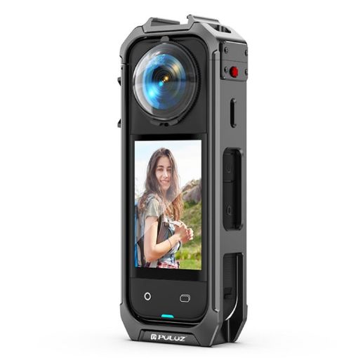 Insta360 X5 PULUZ Aluminum Alloy Protective Cage Rig - Grey - 1