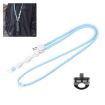 PULUZ Blue Adjustable Lanyard for DJI OSMO Pocket 3/Insta360 X5 Camera - 1