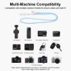 PULUZ Blue Adjustable Lanyard for DJI OSMO Pocket 3/Insta360 X5 Camera - 9