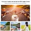 PULUZ Lazy Adjustable Neck Bracket for GoPro Action Cameras - Black - 8