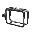 Insta360 Ace Pro PULUZ Metal Protective Cage Adapter Frame Black - 3