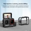 Insta360 Ace Pro PULUZ Metal Protective Cage Adapter Frame Black - 6