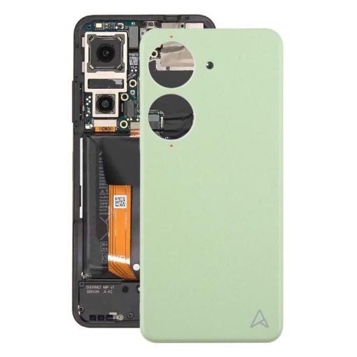 Asus Zenfone 10 AI2302 Green Leather Battery Back Cover - 1