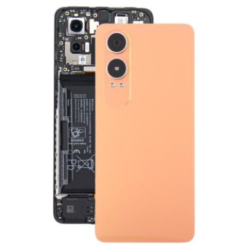 OnePlus Nord CE4 Lite Orange Plastic Back Cover with Lens Protection - 1