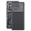 Vivo X80 Pro Battery Back Cover with Camera Lens Cover - Black - 1