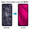 T-mobile Revvl 7 Pro LCD Screen Digitizer Assembly with Frame Black - 6