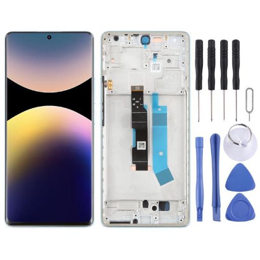 Xiaomi Redmi Note 14 Pro 4G AMOLED LCD Screen Assembly with Frame Blue - 1