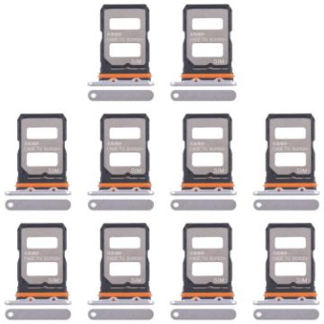 Xiaomi 14T Pro 5G SIM Card Tray Silver - 10pcs Original Set - 1