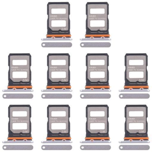 Xiaomi 14T Pro 5G SIM Card Tray Silver - 10pcs Original Set - 1