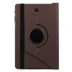 Galaxy Tab S4 10.5 Leather Case, Litchi Texture, 360 Rotation, Brown - 3