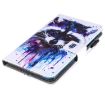 Galaxy Tab A 7.0 (2016) Case - Cartoon Raccoon Flip Leather with Slots - 7