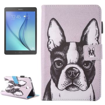 Galaxy Tab A 7.0 (2016) T280 Bulldog Pattern Flip Leather Case with Slots - 1