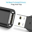 24cm Micro USB to USB OTG Adapter Cable with USB-C Connector (Silver) - 4